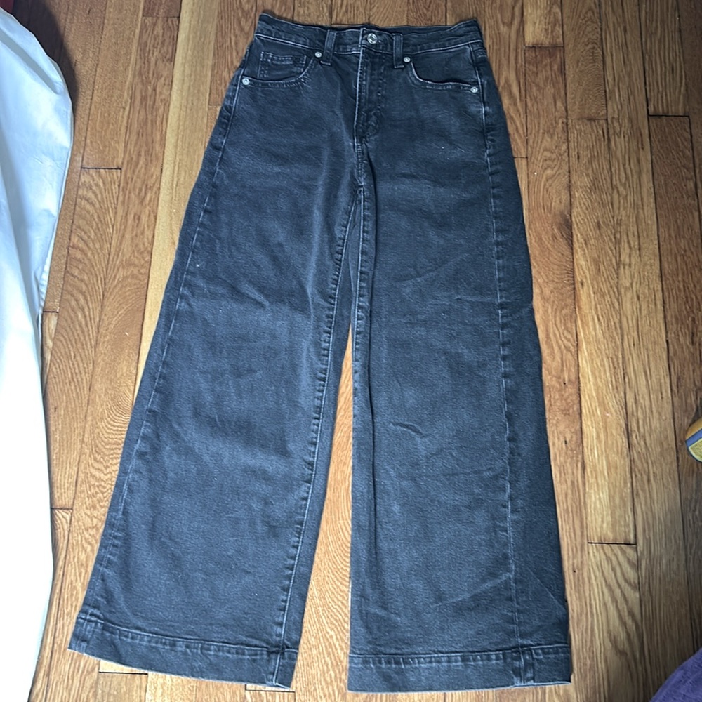 GAP denim black jeans size 0